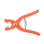 Set of 50 pieces for haberdashery, orange pliers, cufflinks, staples